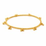22ct Yellow Gold Ghungri Twist Bangle