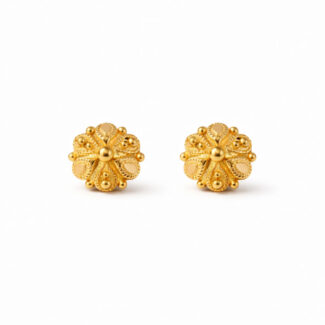 22ct Gold Bloom Stud Earrings