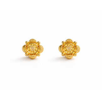 22ct Gold Petite Floral Stud Earrings 22ct Gold Petite Floral Stud Earrings