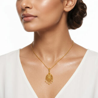 22ct Gold Armari Teardrop Dangle Pendant