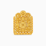 22ct Gold Rosette Quadratischer Anhänger