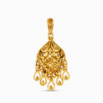 22ct Gold Armari Teardrop Dangle Pendant