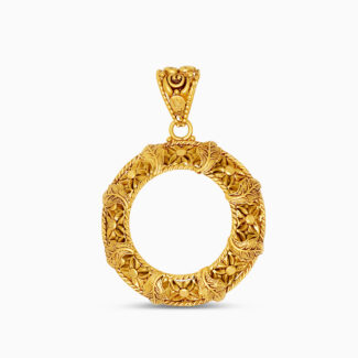 22ct Gold Armari Floral Circle Pendant 22ct Gold Armari Floral Circle Pendant