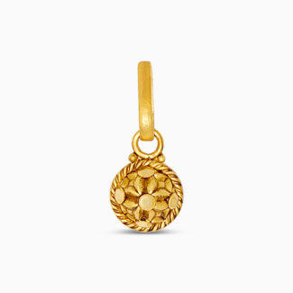 22ct Gold Armari Twist Wire Mini Floral Pendant