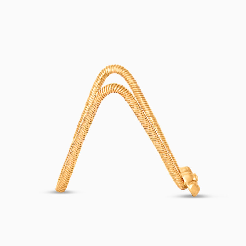 22ct Sunrise Gold Rosette V Adjustable Ring