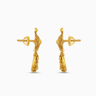 22ct Gold Armari Crescent Drop Earrings