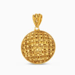 22ct Gold Armari Woven Round Pendant