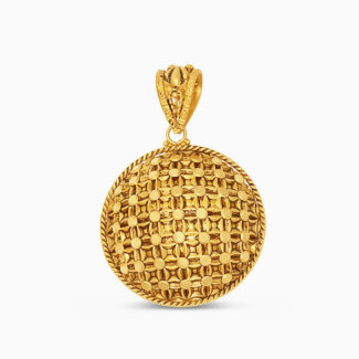 22ct Gold Armari Woven Round Pendant 22ct Gold Armari Woven Round Pendant