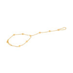 22ct Sunrise Gold Rosette Hand Chain Bracelet