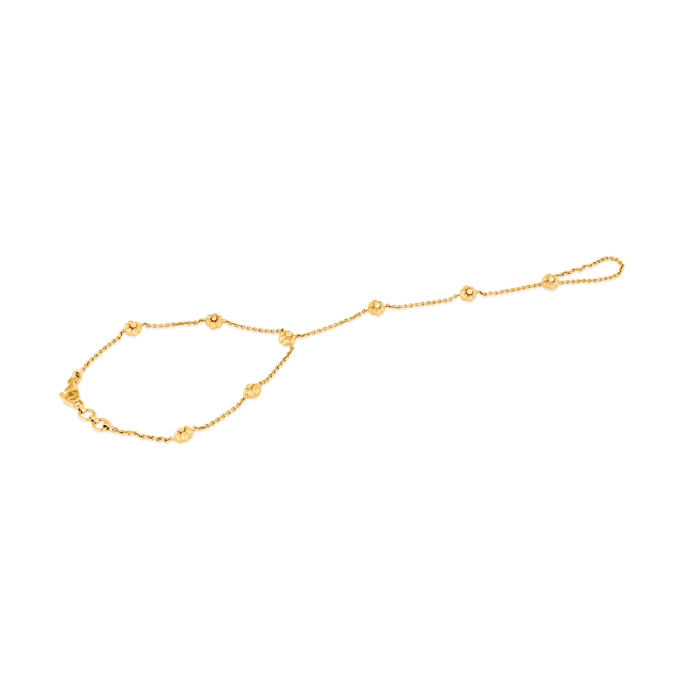 22ct Sunrise Gold Rosette Hand Chain Bracelet 22ct Sunrise Gold Rosette Hand Chain Bracelet