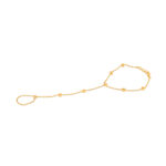 22ct Sunrise Gold Rosette Hand Chain Bracelet