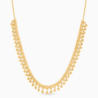 22ct Gold Floral Rosette Necklace | 16 Inch