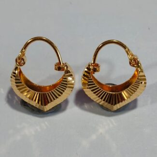 22ct Gold Arabesque Basket Hoop Earrings 22ct Gold Arabesque Basket Hoop Earrings