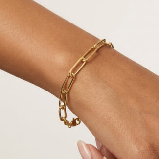 22ct Gold Modern Link Bracelet | 7 Inch