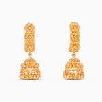 22ct Sunrise Gold Rosettes Jhumka Earrings