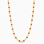 مالا رودراكشا ذهبية تقليدية من الذهب عيار 22 قيراط | 26 بوصة مالا رودراكشا ذهبية تقليدية من الذهب عيار 22 قيراط | 26 بوصة