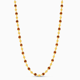 Traditional 22ct Gold Rudraksha Mala | 26 Inch Traditional 22ct Gold Rudraksha Mala | 26 Inch