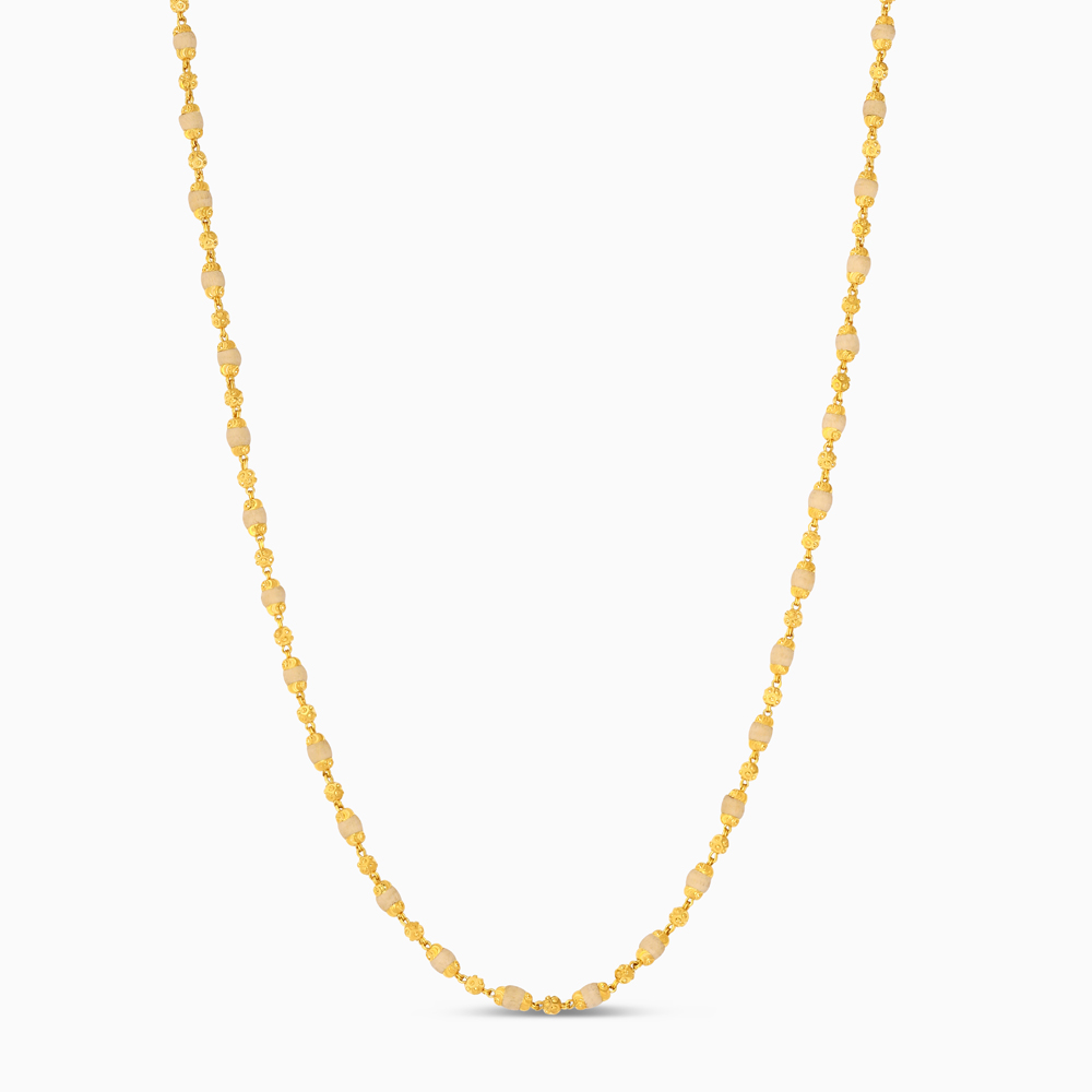 مالا تولسي ذهبية من الذهب عيار 22 قيراط مع فواصل ذهبية مالا تولسي ذهبية من الذهب عيار 22 قيراط مع فواصل ذهبية