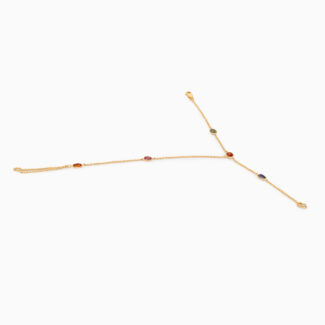 22k Sunrise Gold Contemporary Poncha with Natural Sapphires