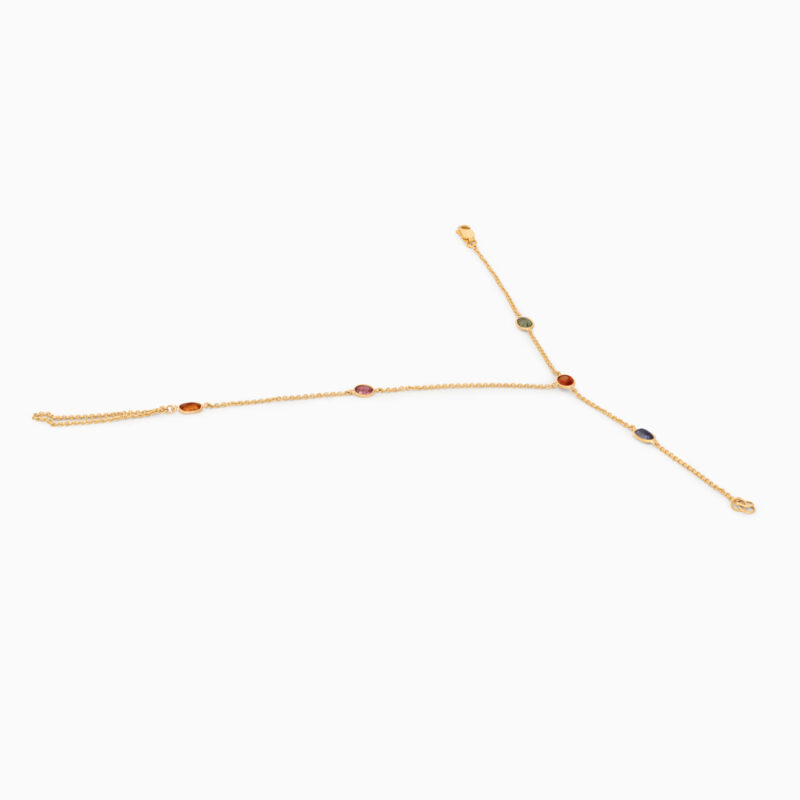 22k Sunrise Gold Contemporary Poncha with Natural Sapphires