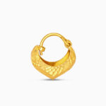 22ct Gold Texturierte Korb-Ohrringe