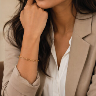 22ct Gold Modern Link Bracelet | 7 Inch