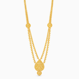 22ct Gold Filigree Long Rani Haar Necklace