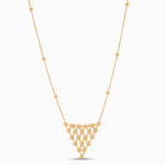 22ct Sunrise Gold Dreieck Rosette Halskette