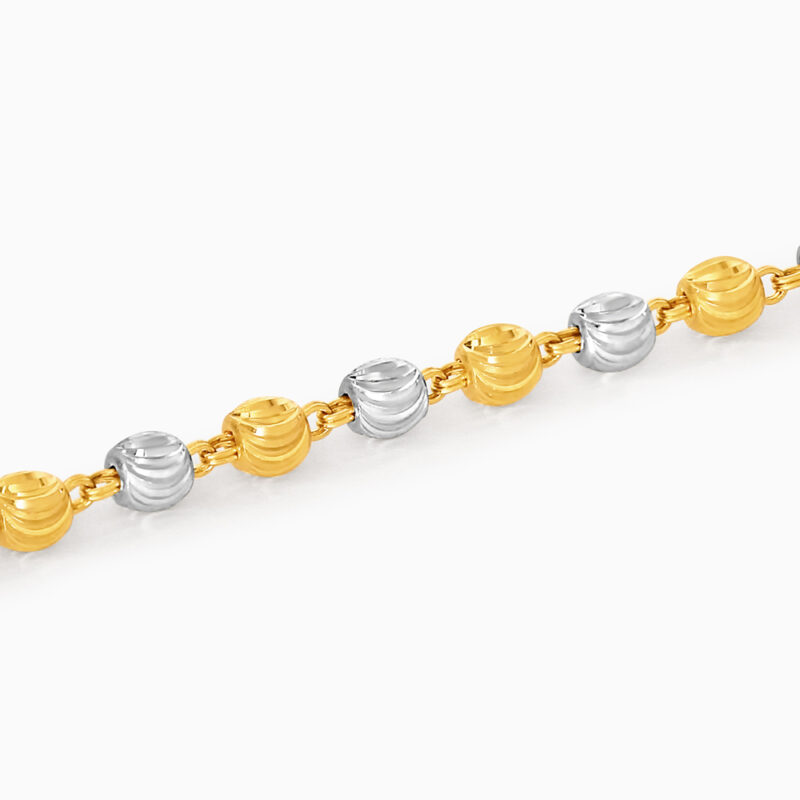 22ct Gold Dual Tone Baby Bracelet