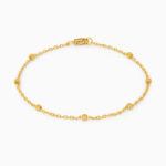 22ct Gold Fine Bead Chain Bracelet