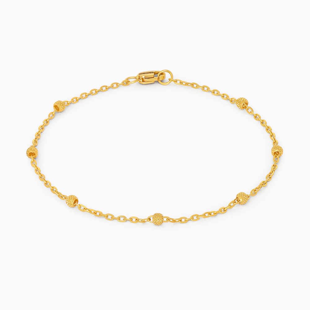 22ct Gold Fine Bead Chain Bracelet 22ct Gold Fine Bead Chain Bracelet
