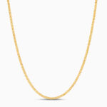 سلسلة ربط مرساة ذهبية عيار 22 قيراط | 16 بوصة سلسلة ربط مرساة ذهبية عيار 22 قيراط | 16 بوصة