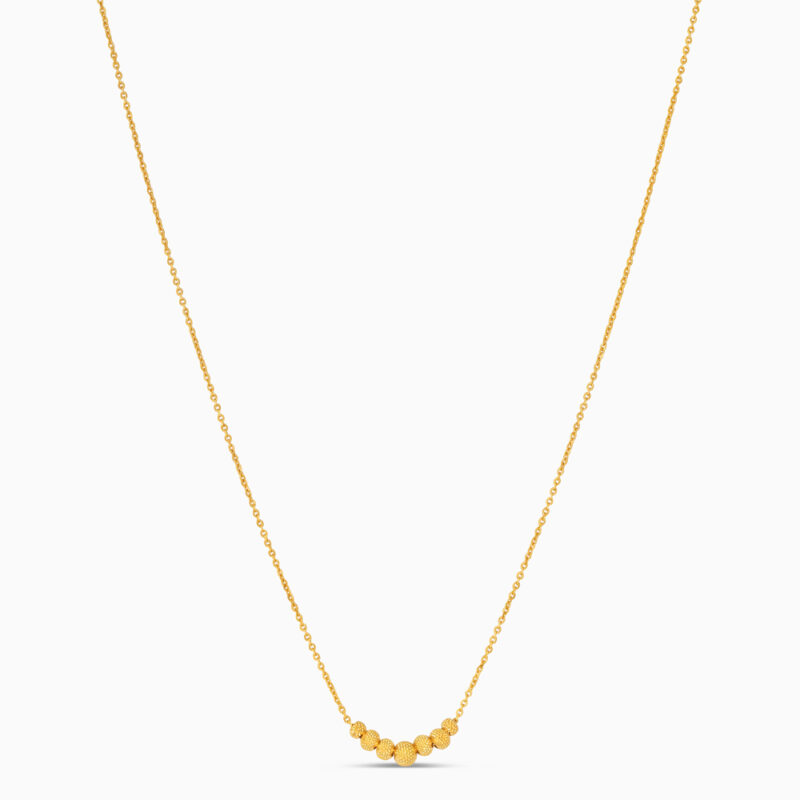 سلسال الخرز الذهبي الكلاسيكي عيار 22 قيراط 22 قيراط سلسال الخرز الذهبي الكلاسيكي عيار 22 قيراط 22 قيراط