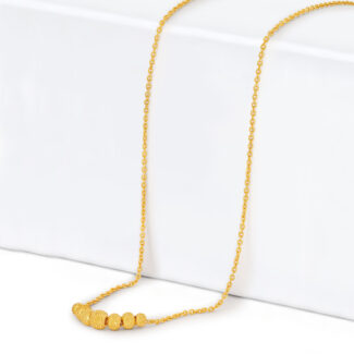 Classic 22ct Gold Beaded Chain Necklace Classic 22ct Gold Beaded Chain Necklace
