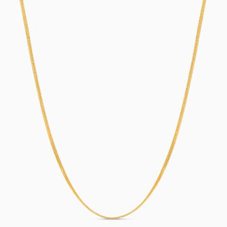 Classic 22ct Yellow Gold Flat Chain | 16 Inch Classic 22ct Yellow Gold Flat Chain | 16 Inch