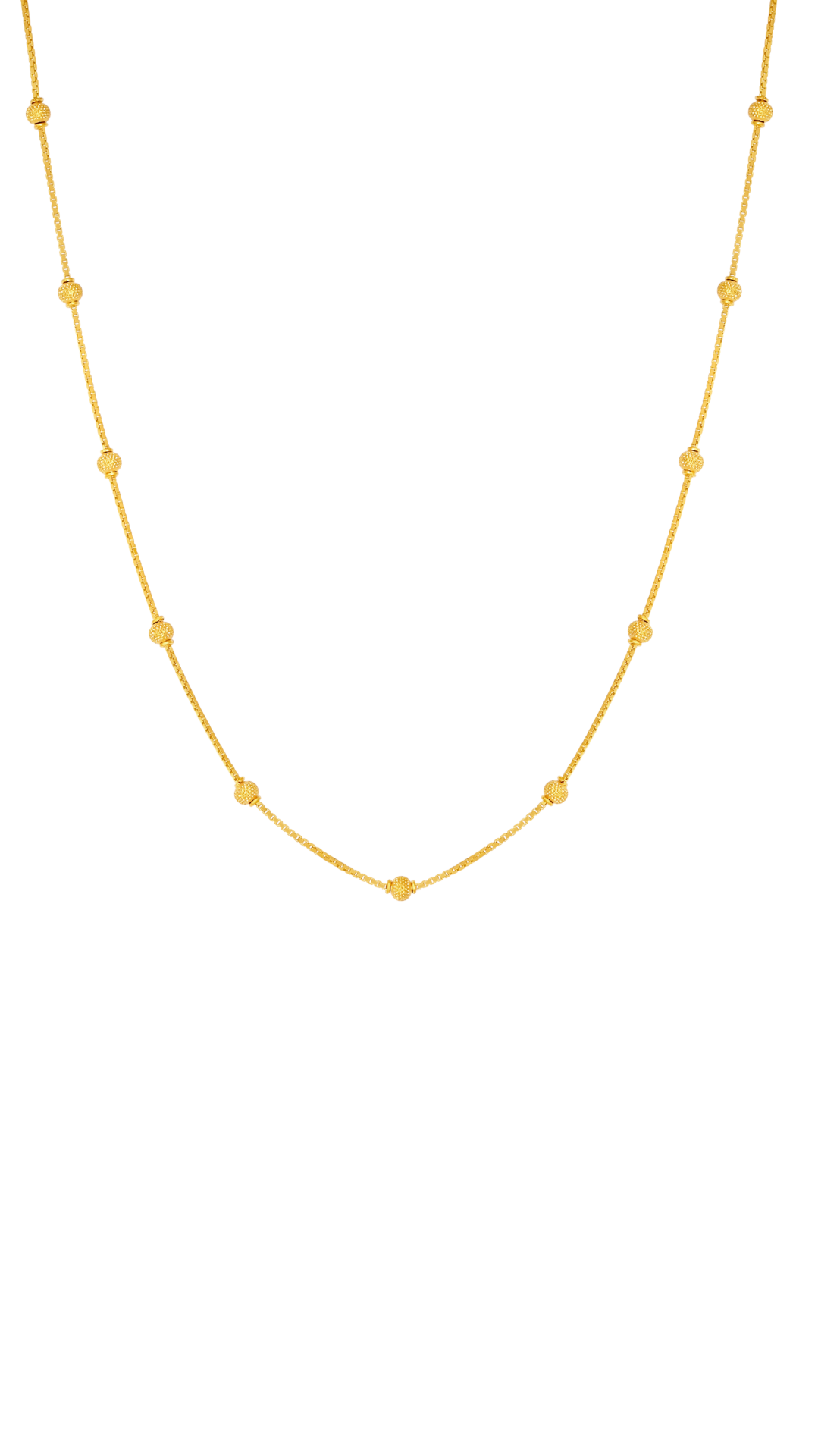 22 Ayar Altın Dokulu Boncuk Zincir Mala 22 Ayar Altın Dokulu Boncuk Zincir Mala