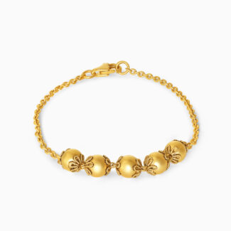22ct Yellow Gold Armari Bead Bracelet | 6.5 Inches