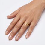 22ct Gold Double Chevron V Ring 22ct Gold Double Chevron V Ring