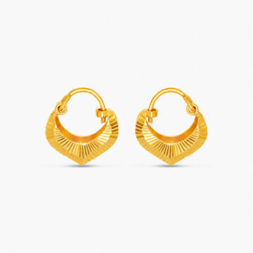 22ct Gold Arabesque Korb Ohrringe