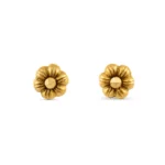 22ct Sunrise Gold Rosettes Stud | Diameter 4mm