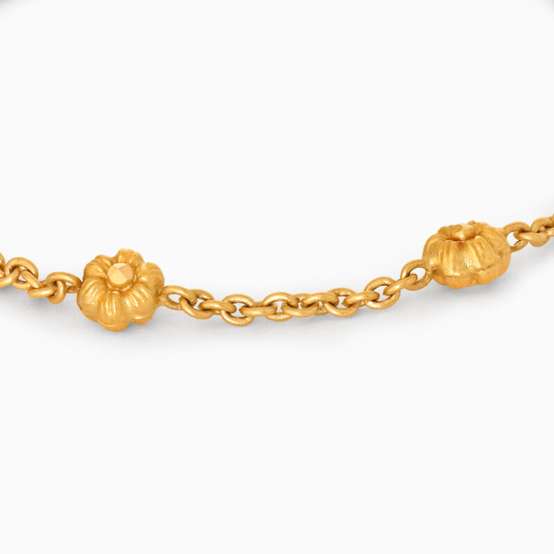 22ct Sunrise Gold Rosette Baby Bracelet
