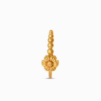 22ct Sunrise Gold Nose Ring | Rosette Collection | 4mm