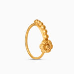 22ct Sunrise Gold Nose Ring | Rosette Collection | 4mm