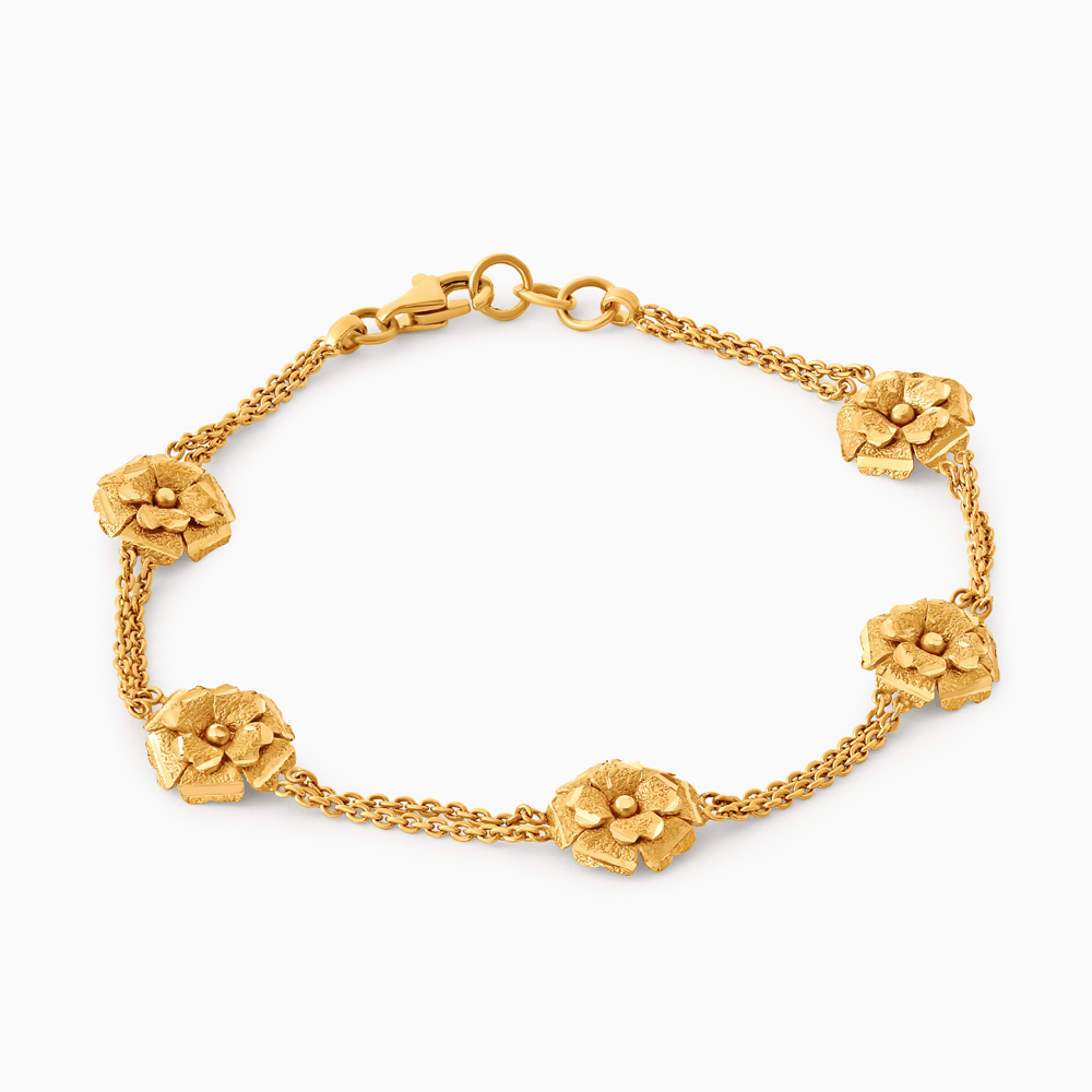 22ct Sunrise Gold Rosettes Bracelet | 7 Inches 22ct Sunrise Gold Rosettes Bracelet | 7 Inches