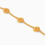 22ct Sunrise Gold Rosettes Bracelet | 7 Inches