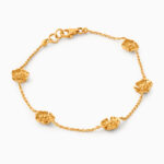 22ct Sunrise Gold Petal Motif Bracelet | 7 Inches 22ct Sunrise Gold Petal Motif Bracelet | 7 Inches