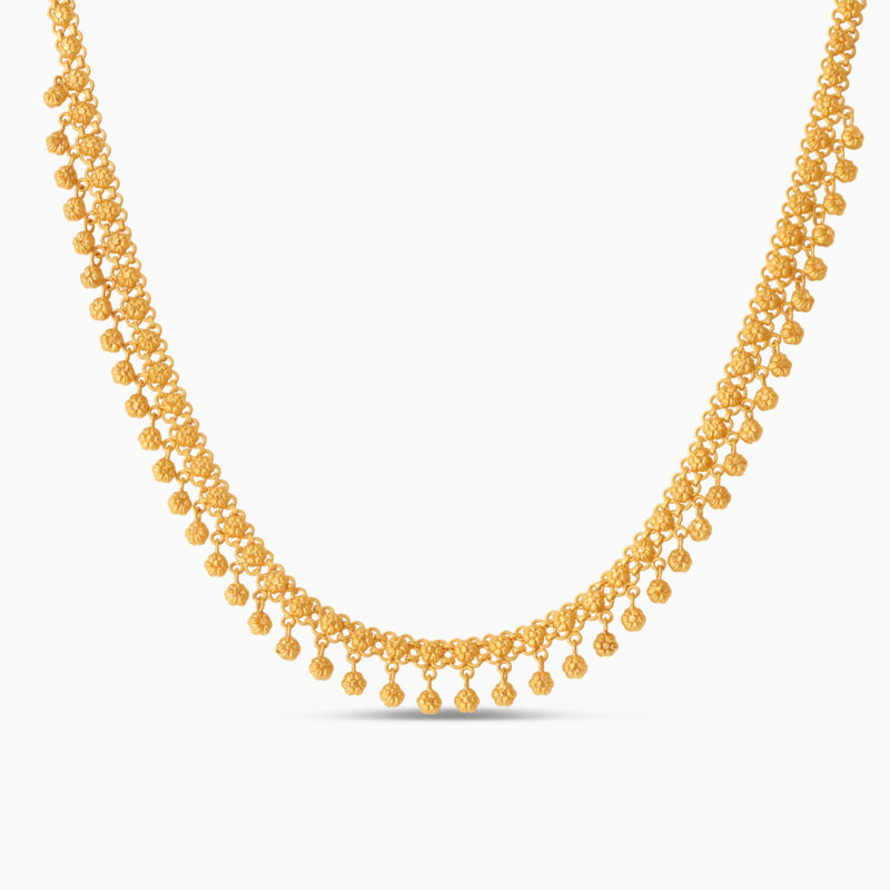 22ct Sunrise Gold Rosette Cascade Necklace | 16 Inches 22ct Sunrise Gold Rosette Cascade Necklace | 16 Inches