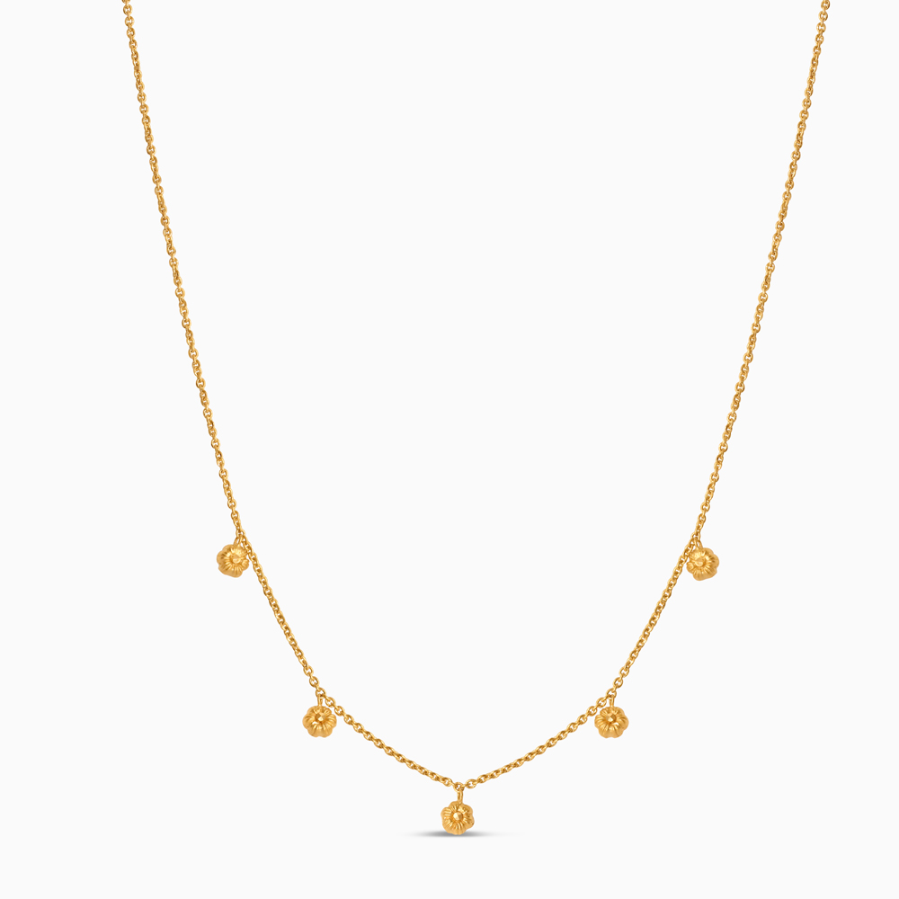 22ct Sunrise Gold Rosettes Chain Necklace | 19 Inches 22ct Sunrise Gold Rosettes Chain Necklace | 19 Inches