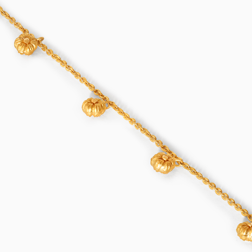 22ct Sunrise Gold Rosette Flower Bracelet | 7 inches 22ct Sunrise Gold Rosette Flower Bracelet | 7 inches