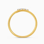 22ct Gold CZ Sweep Ring | Size K 1/2